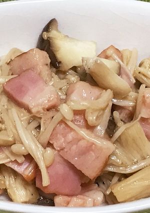 簡単惣菜！きのことベーコン炒め-レシピのメイン写真