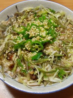 ヘルシー!アジの干物とみょうがの混ぜご飯-レシピのメイン写真