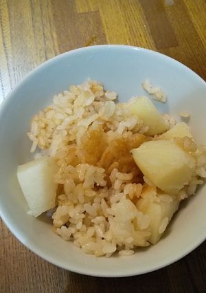 めんつゆだけのじゃが芋の炊き込みご飯-レシピのメイン写真