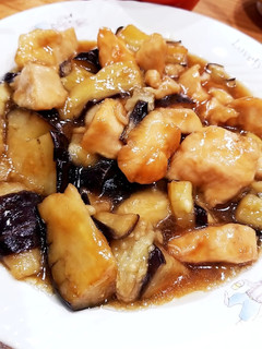 鶏胸肉とナス炒めもの-レシピのメイン写真