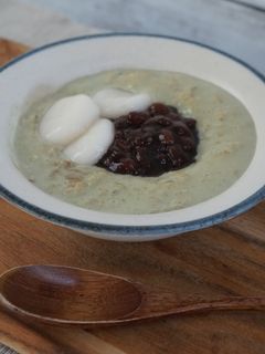 白玉団子と抹茶オートミール-レシピのメイン写真