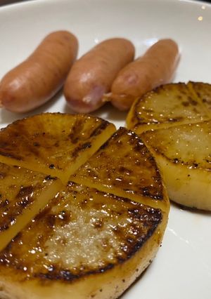 男料理　大根ステーキ　醤油バター焼き-レシピのメイン写真