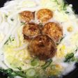 卵とじうどんたこ焼きトッピング☆.。