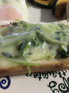 豆苗チーズトースト-レシピのメイン写真