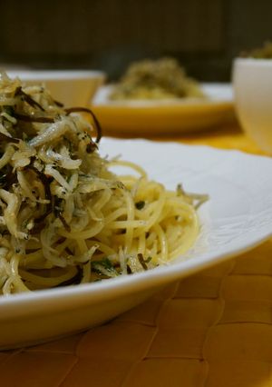 しらすと大葉と塩昆布のオイルパスタ-レシピのメイン写真