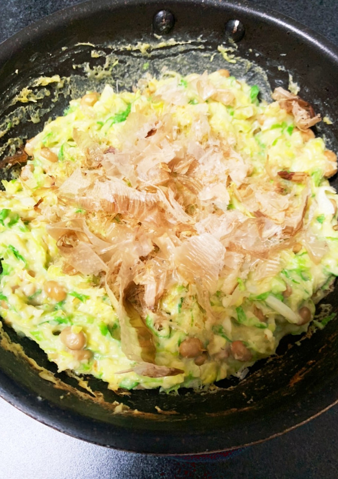 長芋のふわとろ焼き(納豆ver.)-レシピのメイン写真