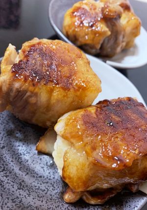 チーズin肉巻きおにぎり-レシピのメイン写真