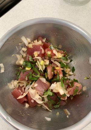 マグロと大葉ネギのピリ辛つけ-レシピのメイン写真