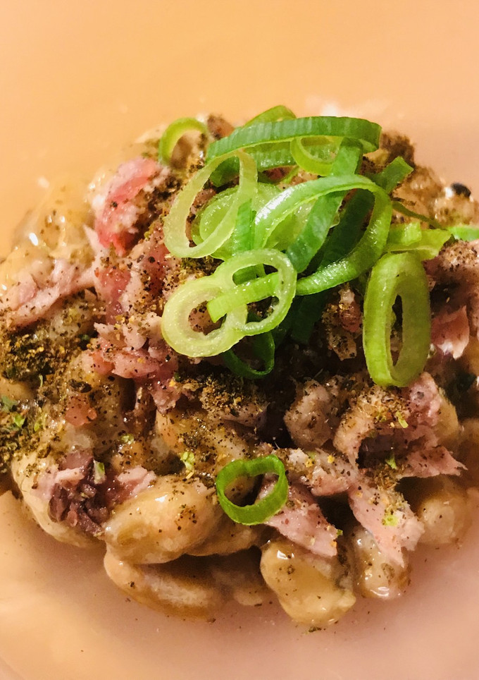 毎日の納豆●鰹のたたきフレーク＆しそネギ-レシピのメイン写真