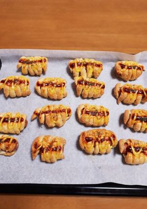 ホケミでウインナーロールパン-レシピのメイン写真