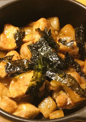 角切り豚肉＆ダイコンのキムチの素炒め-レシピのメイン写真