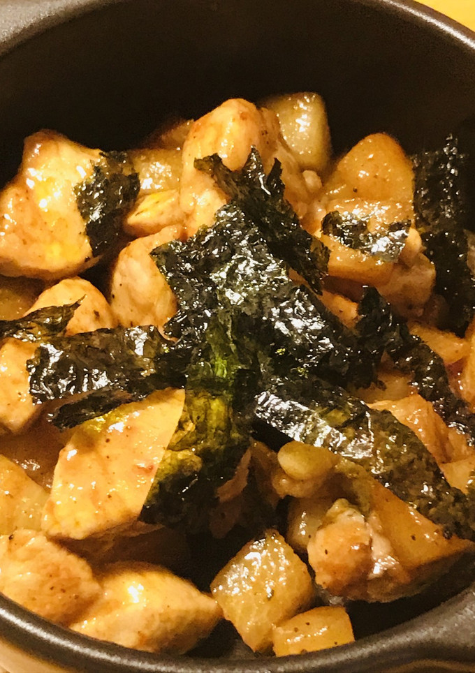 角切り豚肉＆ダイコンのキムチの素炒め-レシピのメイン写真
