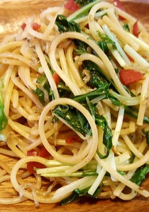 青菜とじゃこの和風パスタ-レシピのメイン写真