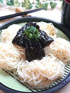 簡単シンプル揚げなすのつけそうめん-レシピのメイン写真