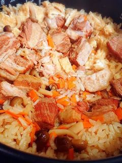 簡単で美味しい♪豚の角煮で炊き込みご飯♡-レシピのメイン写真