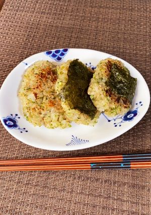 ご飯と青海苔のお焼き★朝ご飯★作り置き-レシピのメイン写真