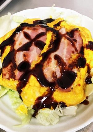 薄焼き玉子とレタスのサラダ-レシピのメイン写真