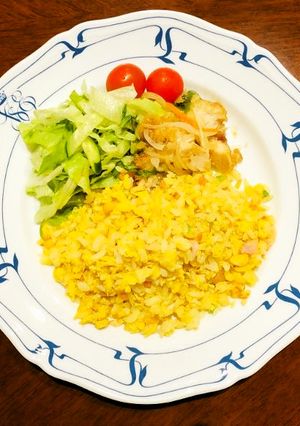 自宅ご飯。中華の巨匠直伝「パラパラ炒飯」-レシピのメイン写真