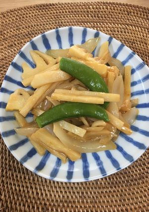 筍と玉ねぎのオイマヨ炒め-レシピのメイン写真