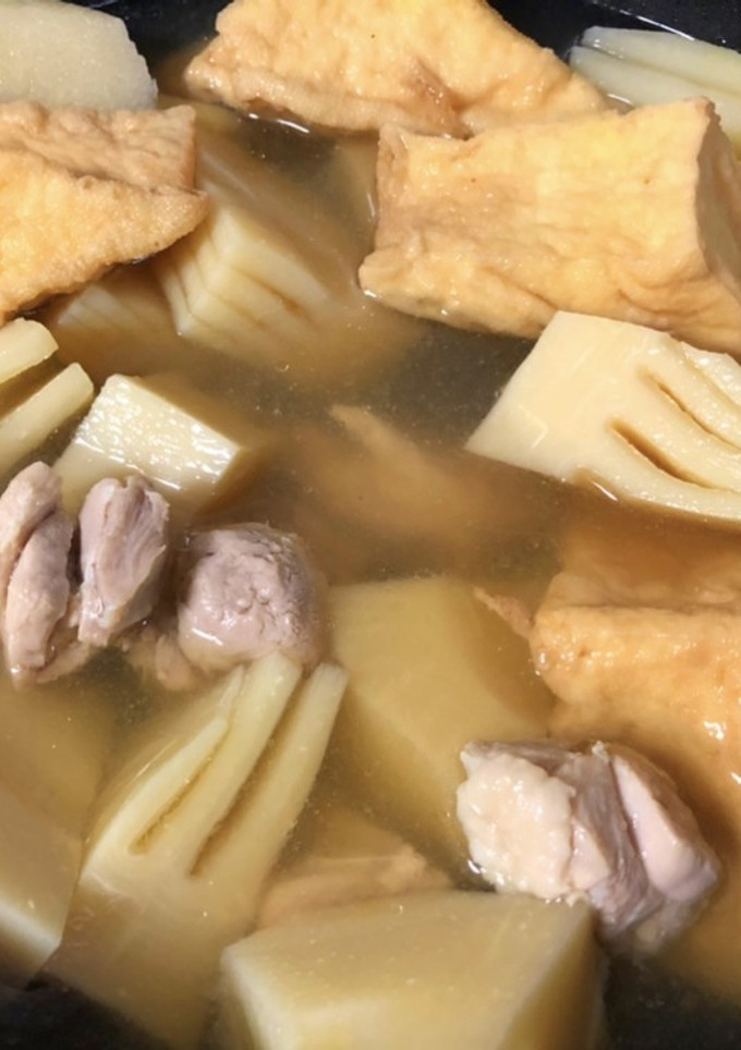 筍と鶏と厚揚げの煮物-レシピのメイン写真