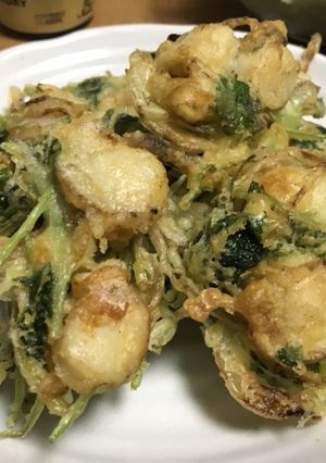三つ葉と帆立のかき揚げ-レシピのメイン写真