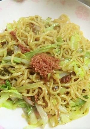 春キャベツ・長ネギ・コンビーフの焼きそば-レシピのメイン写真