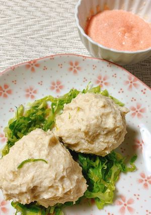 簡単つくねの野菜蒸し-レシピのメイン写真