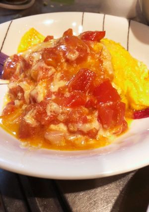 トマトチーズオムライス-レシピのメイン写真