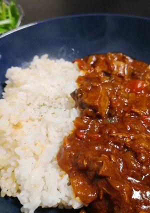 マグロのアラで作るヘルシーカレー-レシピのメイン写真