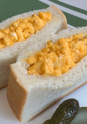 厚切り食パンで作る、たっぷりたまごサンド-レシピのメイン写真