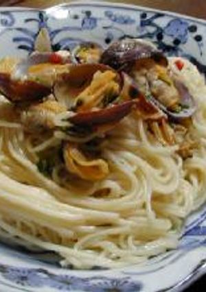 そうめん・ボンゴレ・ビアンコ__Japanese vermicelli, Somen Vongole Bianco-レシピのメイン写真