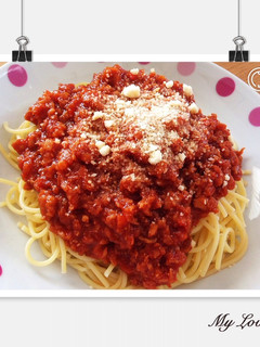 簡単♡鶏そぼろミートソース風♡-レシピのメイン写真