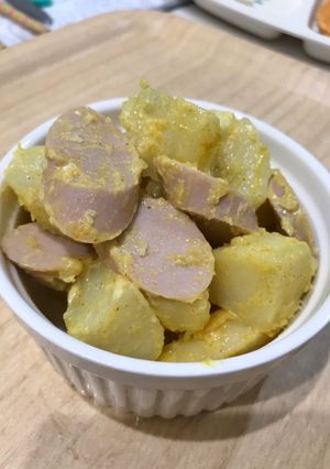 じゃがいもと魚肉ソーセージのカレーマヨ-レシピのメイン写真