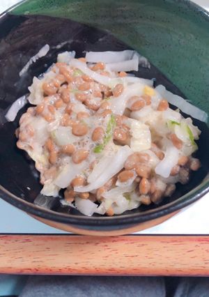 我が家の定番納豆と白菜の浅漬け-レシピのメイン写真