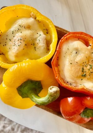 スープの素で！簡単パプリカパングラタン-レシピのメイン写真