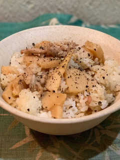 子供も大好き☆タケノコと豚肉の混ぜご飯-レシピのメイン写真