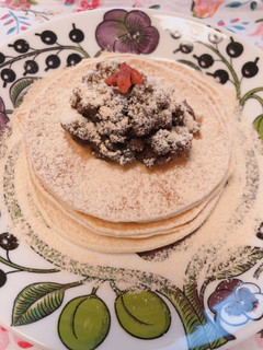 グルテンフリーもちもち!米粉のパンケーキ-レシピのメイン写真