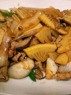 ご飯と!筍と豚肉のオイスターソース炒め-レシピのメイン写真
