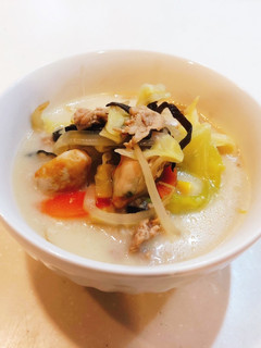 お野菜タップリ!豚骨スープ 糖質オフ-レシピのメイン写真