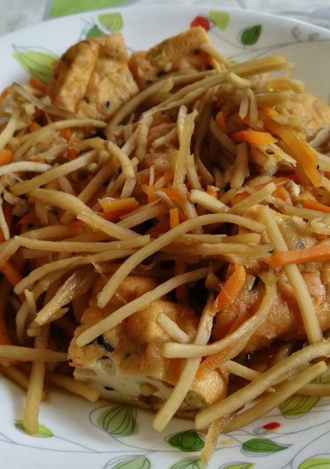 めんつゆで作るごぼうとがんもどきの煮物-レシピのメイン写真