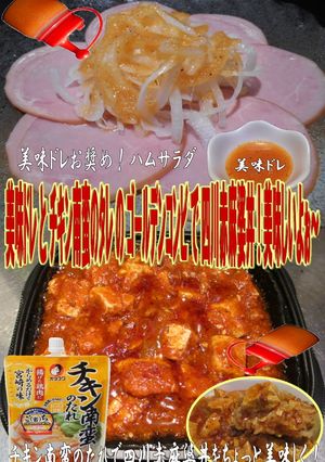 美味ドレとチキン南蛮のたれで四川赤麻婆丼-レシピのメイン写真