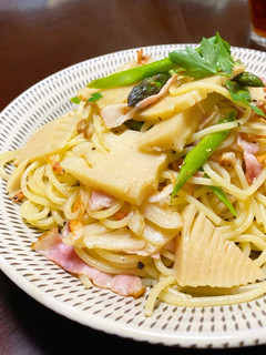 筍とベーコンのパスタ-レシピのメイン写真