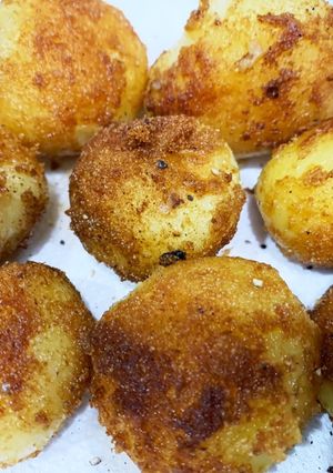 カレー風味じゃがいも転がし焼き-レシピのメイン写真