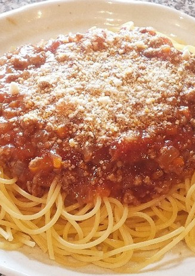 トマト缶で作るミートソース-レシピのメイン写真