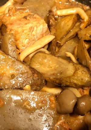 鯖缶で☆ごぼうとこんにゃくのオイソ味噌煮-レシピのメイン写真