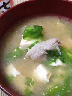 さっぱりレタスで豚汁風-レシピのメイン写真
