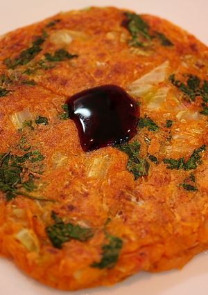 タイレッドカレーでカレーお好み焼き-レシピのメイン写真