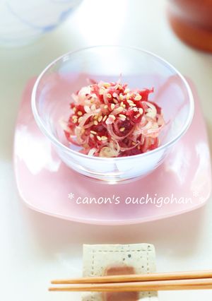 お弁当にも♡ 茗荷の梅肉和え-レシピのメイン写真