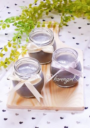 お正月の黒豆煮汁で♡黒豆プリン♡-レシピのメイン写真
