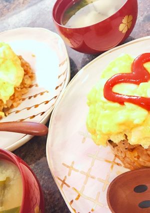 皆大好き！ふわふわたまごのオムライス＊-レシピのメイン写真